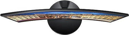 SAMSUNG  24" Curved LED FHD 1080p Gaming Monitor (Super Slim Design), 60Hz Refresh Rate w/AMD FreeSync Game Mode- LC24F390FHNXZA